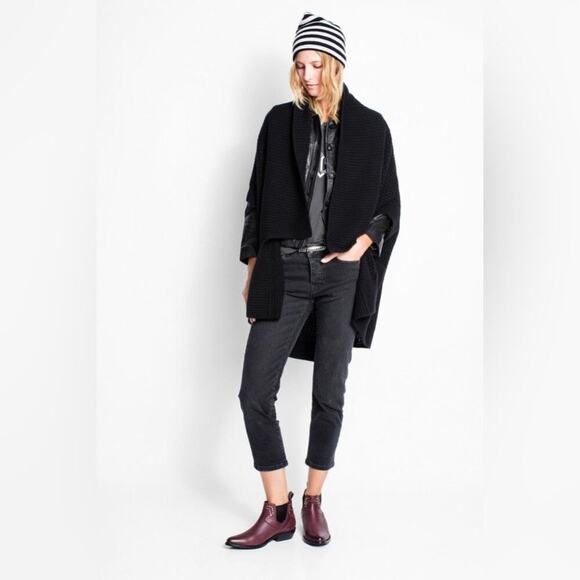Zadig & Voltaire Misty Cashmere Cardigan in Black - Picture 2 of 12